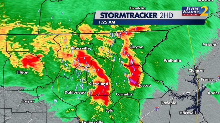Severe weather moves through parts of N. Georgia – WSB-TV Channel 2