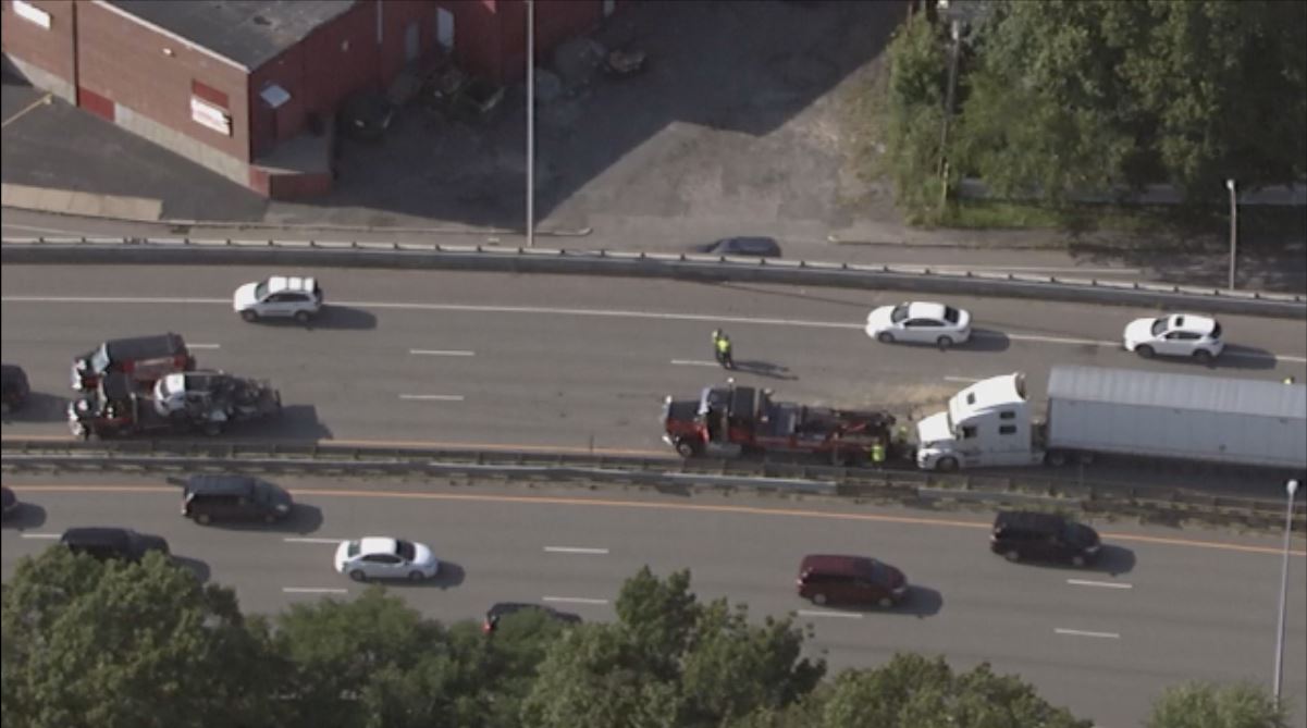 One injured in multivehicle crash on I290 in Worcester Boston 25 News