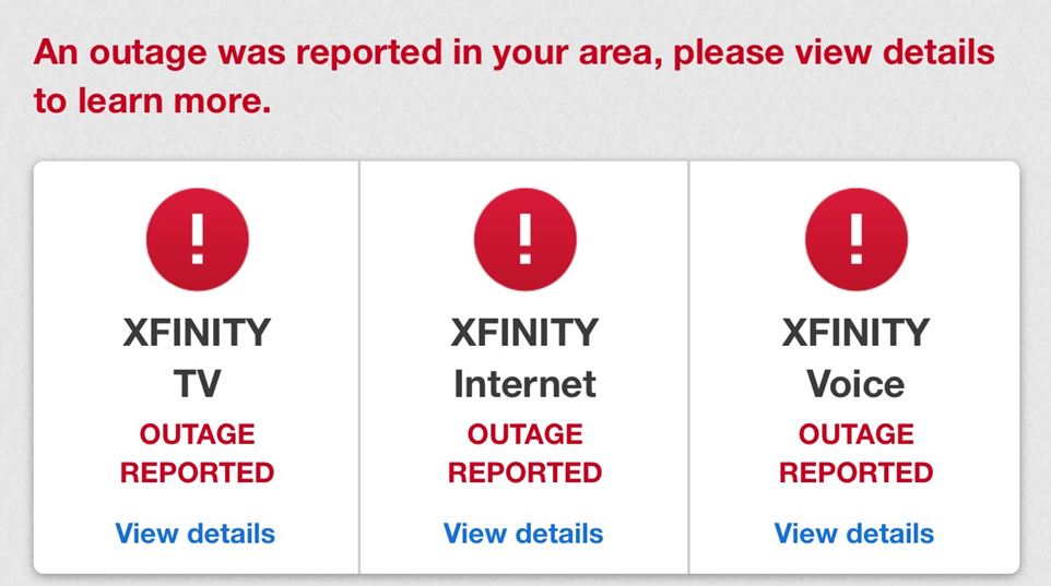 Xfinity Outage Map