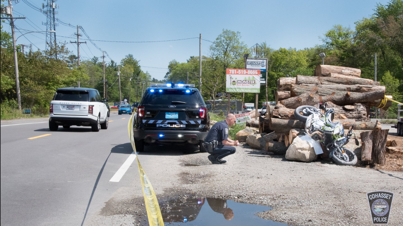 Motorcycle crash causes traumatic injuries for Rockland man Boston 25 News