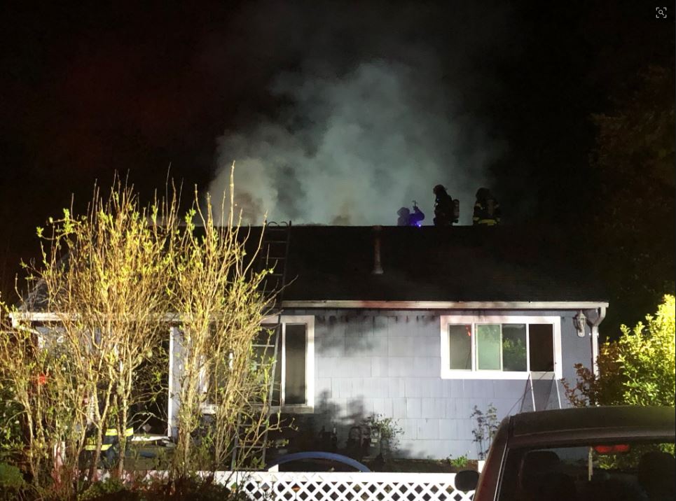 Crews tackle house fire near Bremerton KIRO 7 News Seattle