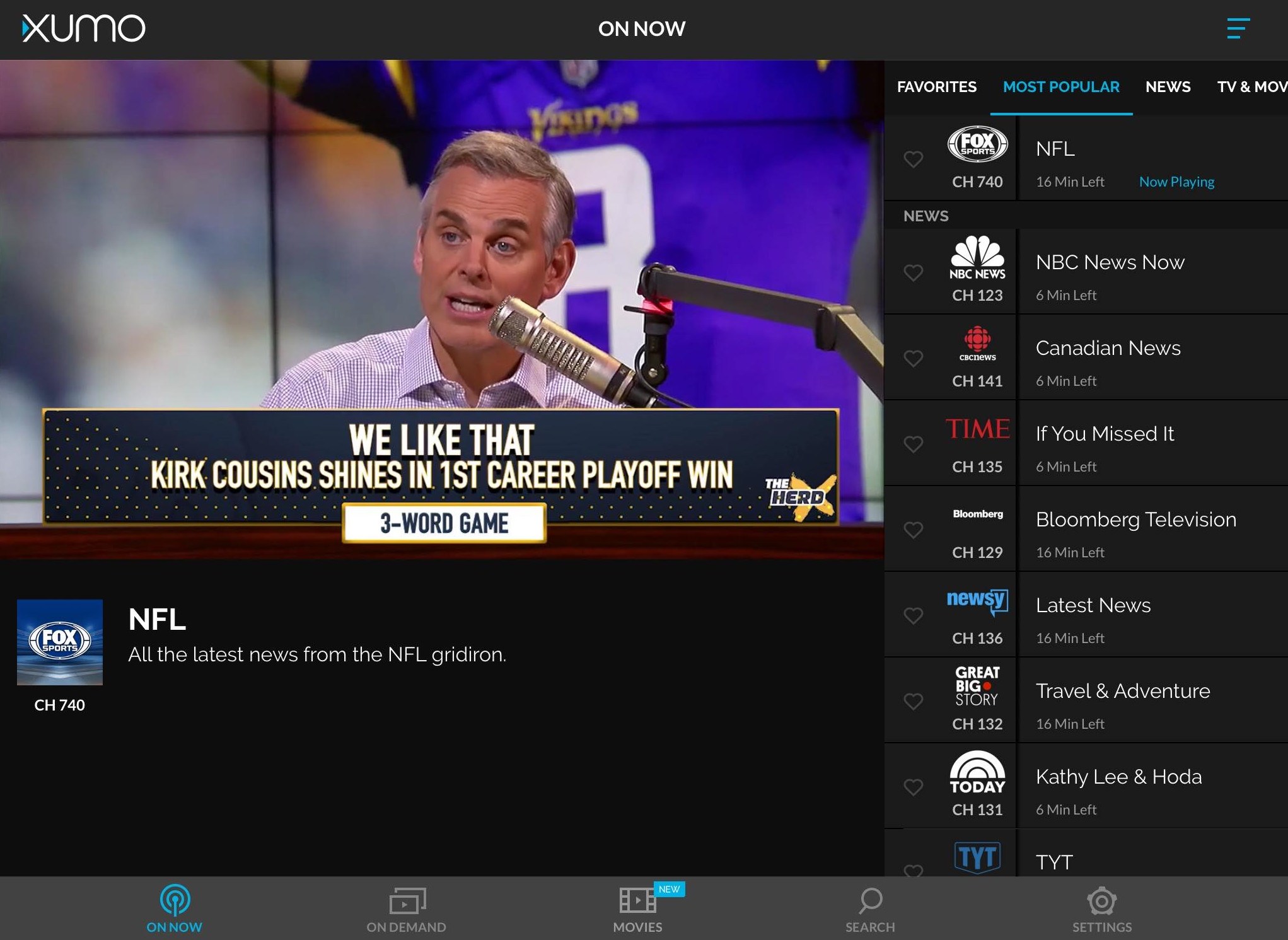 XUMO Review Free Streaming for Live and OnDemand TV KIRO 7 News Seattle
