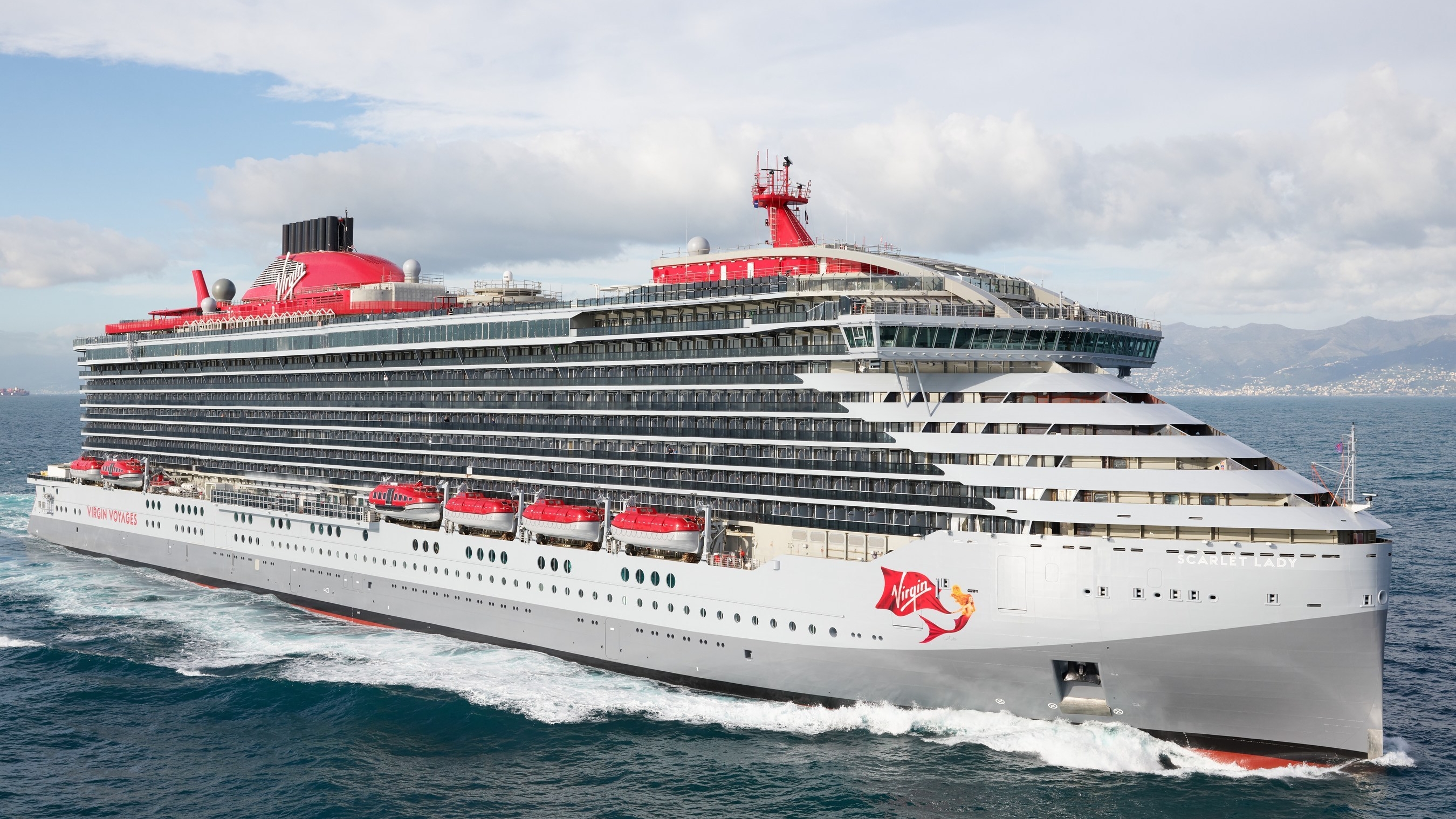 Virgin Cruise Line S Scarlett Lady Launches Kiro 7 News Seattle