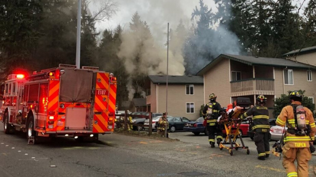 Man injured, families displaced after fire breaks out at Bellevue ...