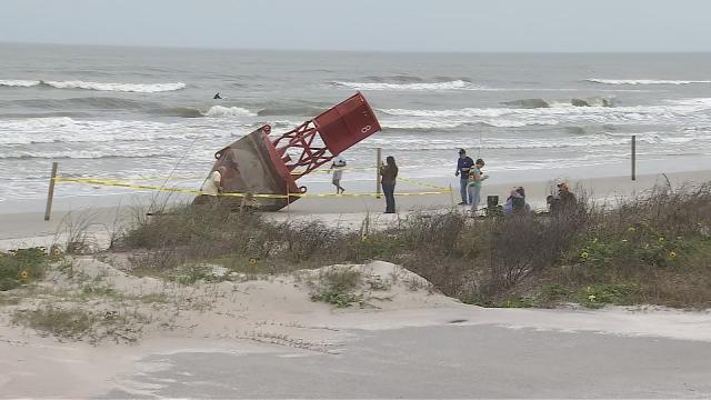Giant Buoy Removed From New Smyrna Beach Wftv Giant Buoy Removed From New Smyrna Beach Wftv