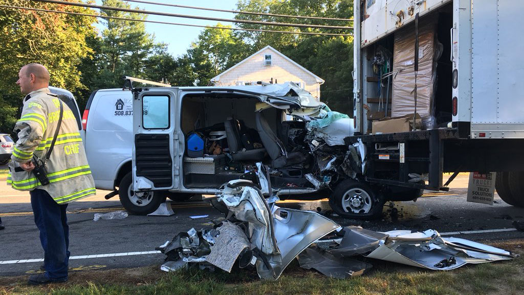 Multiple people injured in serious crash in East Bridgewater Boston